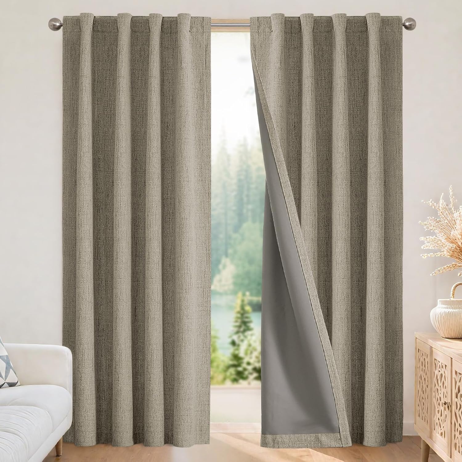 Imagen de Joydeco 100% Lichtundurchlässige Vorhänge en OfertitasTOP