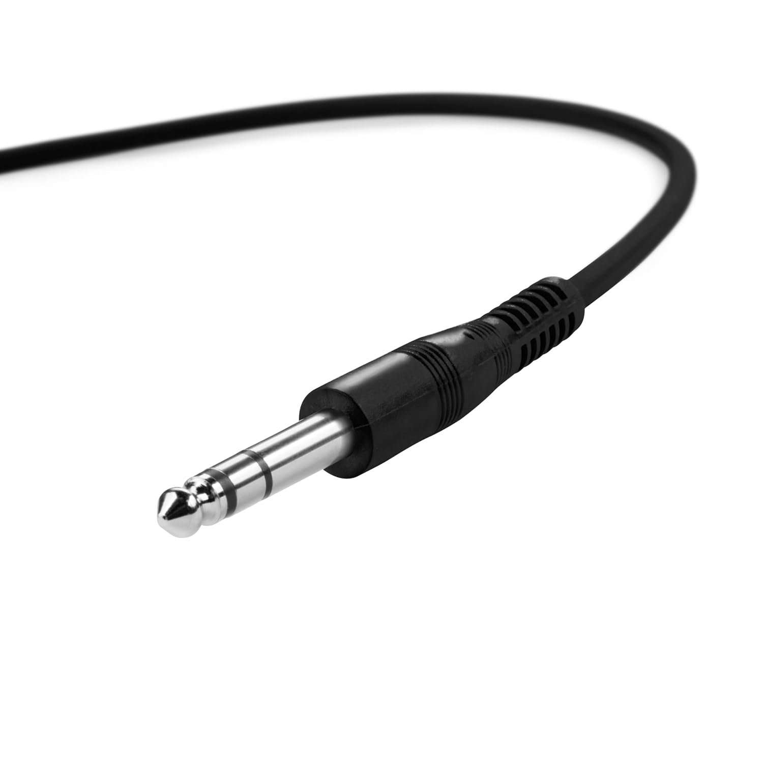 Detalle de Adam Hall K3BVV0060SET jackkabel, svart, 0,6 m med 6,3 mm-kontakter