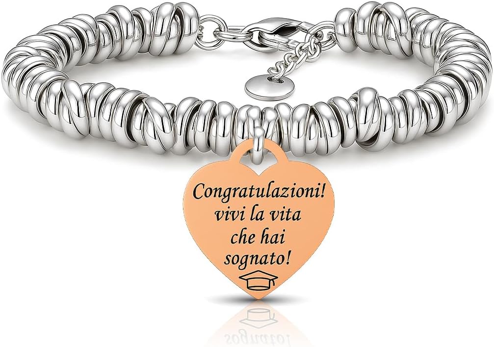 Thumbnail 6 de Saga Gioielli Bracciale Donna con Scritte, Pensieri e Parole – Idea Regalo per Amica, Sorelle, Mamma, Nonna