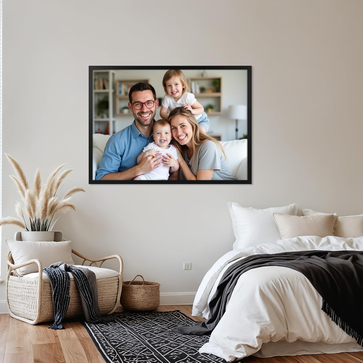 Thumbnail 4 de Giftgarden Schwarz Bilderrahmen 50×70 cm – Aluminiumrahmen für Fotos, Zertifikate und Poster