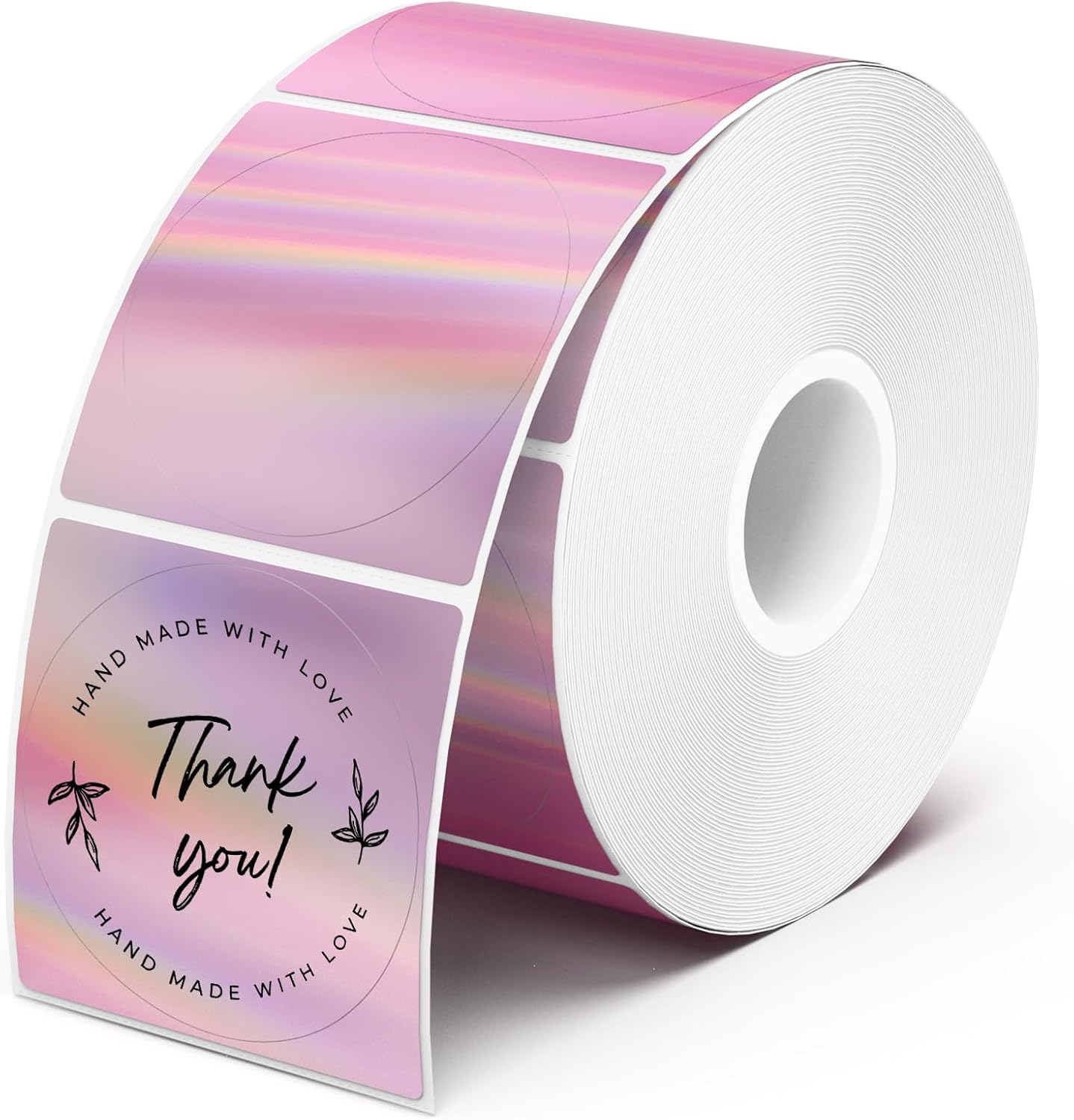 Thumbnail 6 de MUNBYN 50x50mm Yellow Circle Thermal Sticker Labels – 750 per Roll