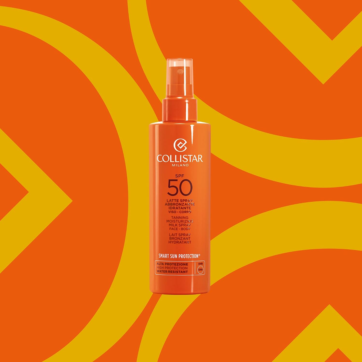 Detalle de Collistar Latte Spray Abbronzante Idratante SPF 50+ (200 ml) — protezione viso e corpo water resistant