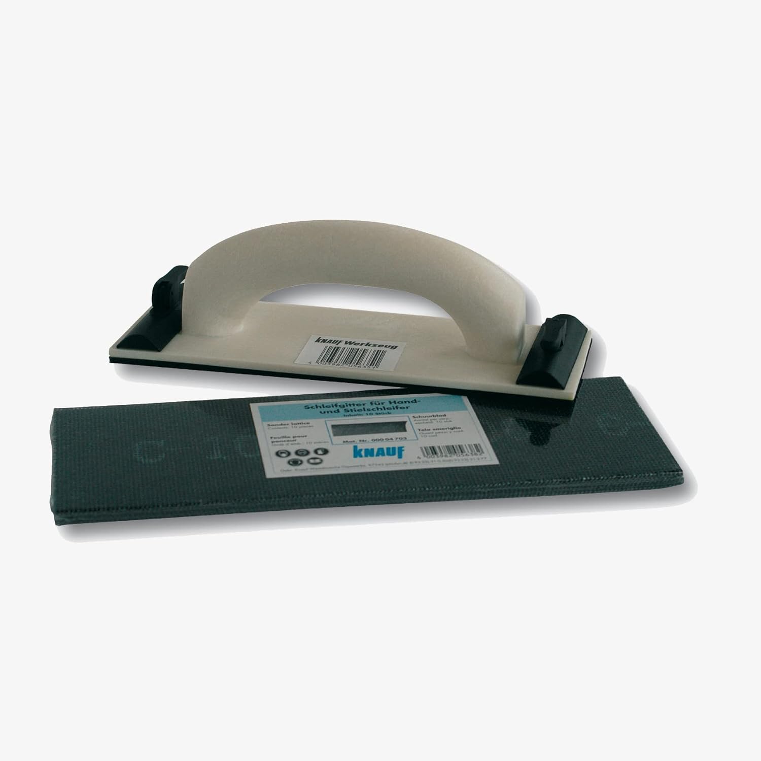 Detalle 1 de Pomello 4703 grata abrasiva per levigatrice a mano (colore nero) – set di 10 griglie di ricambio