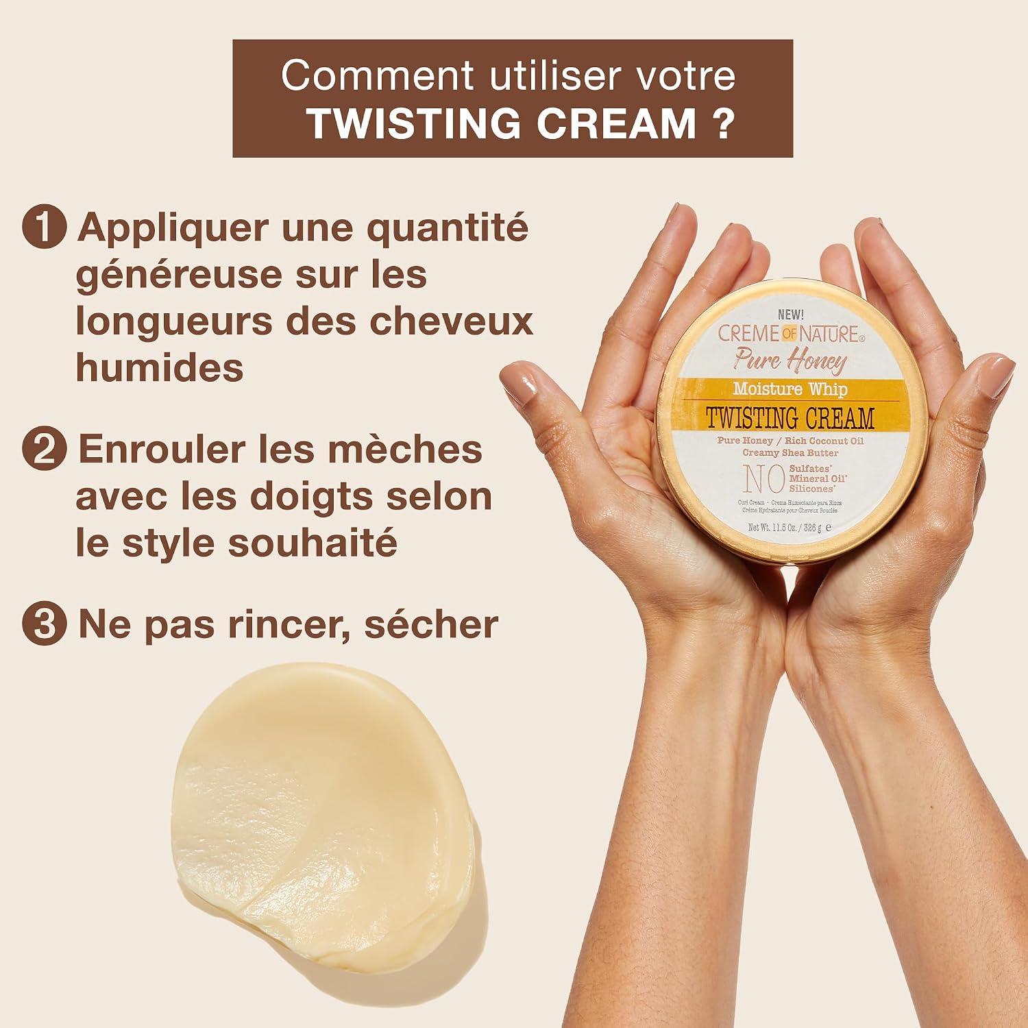 Thumbnail 4 de CREME OF NATURE Pure Honey 326g Crème coiffante