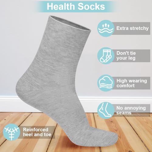Detalle de Aomig Calcetines Diabéticos 6 Pares Sin Costuras: Verano, Finos, Algodón para Hombre y Mujer