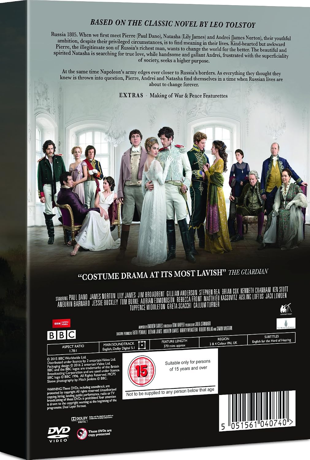 Thumbnail 3 de War and Peace DVD 2016 film collection 📀
