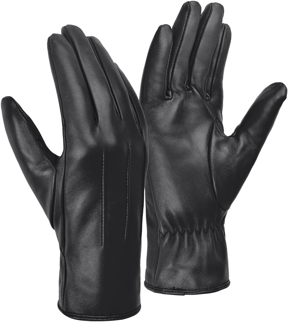 Harssidanzar GL017UK leather touchscreen gloves 1 pair