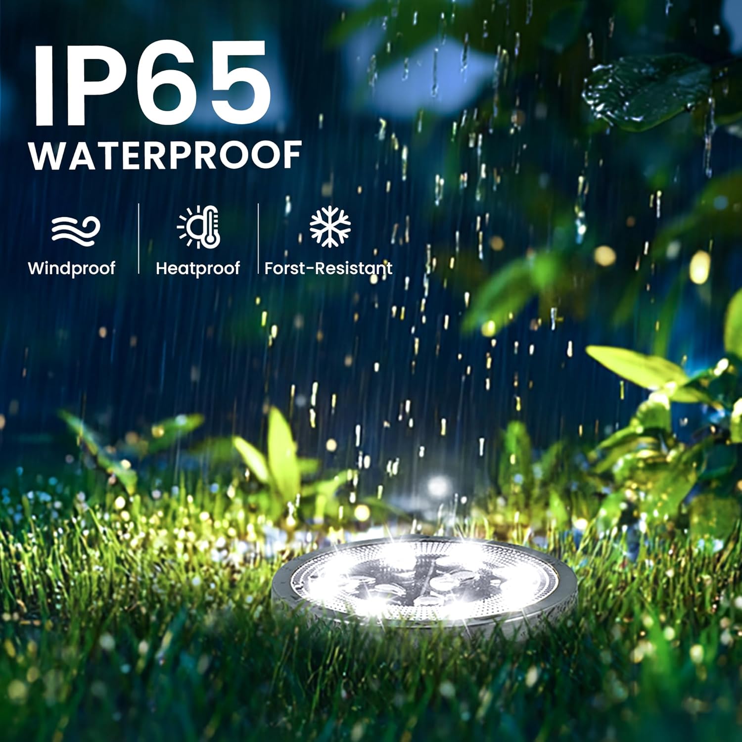 Thumbnail 2 de Solpex solar ground lights for outdoor garden paths (IP65, cold white, 10-pack)