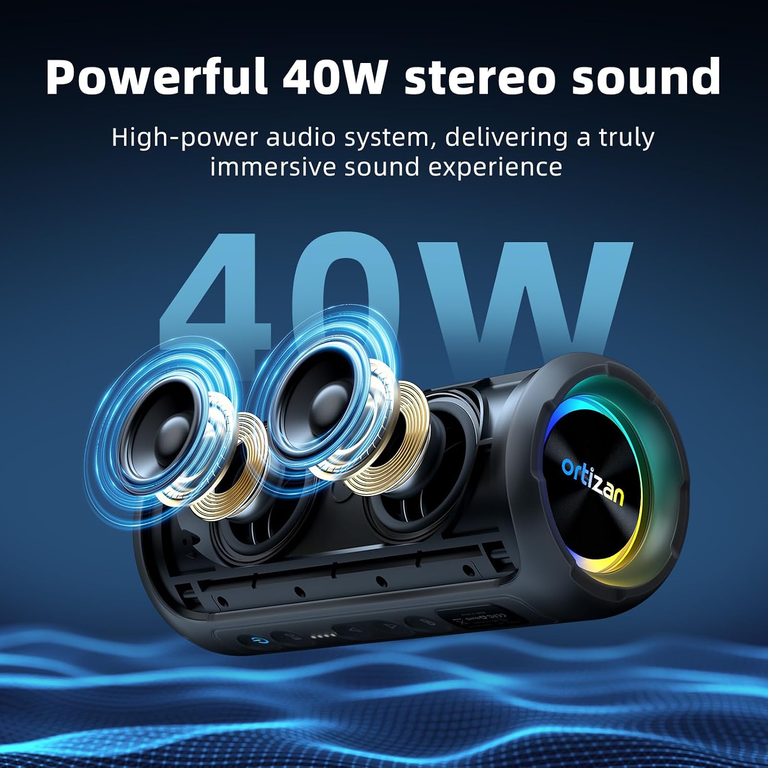 Detalle 2 de Ortizan X8Pro 40W Bluetooth Speaker