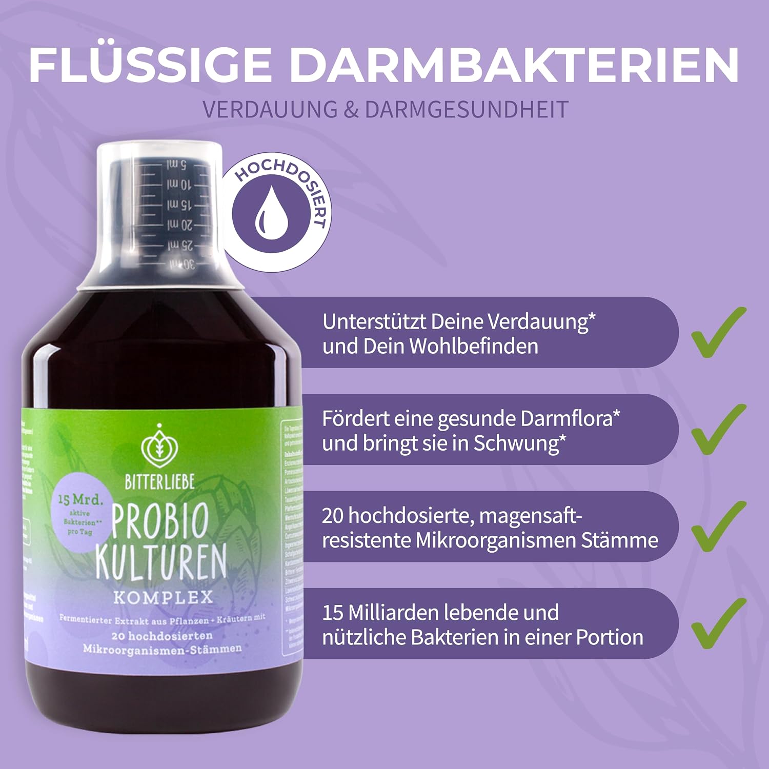 Detalle 2 de Bitterliebe Probio-Kulturen 15 Milliarden đ