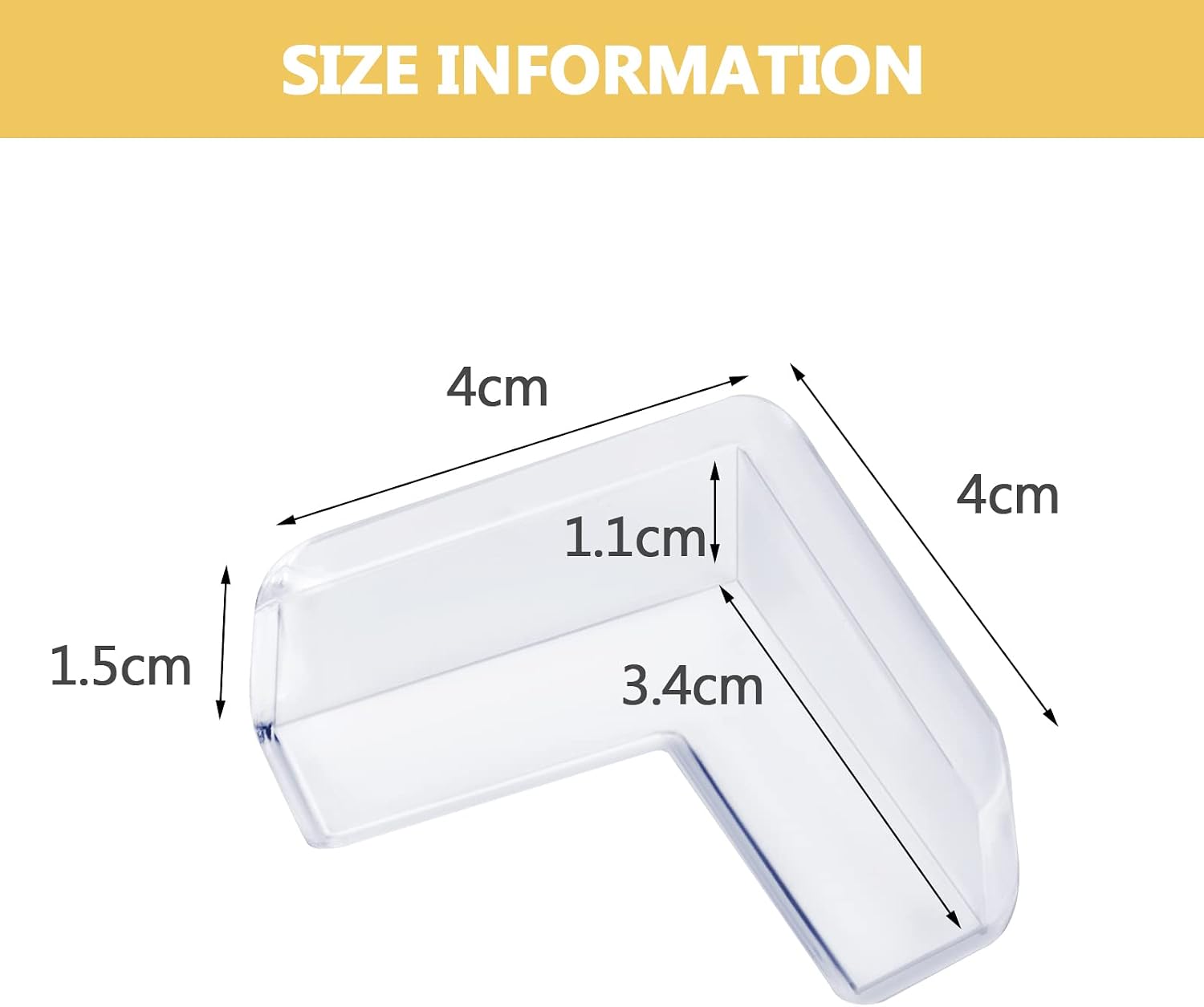Thumbnail 4 de AIXMEET 24 corners Clear Silicone Furniture Corner Protectors, 24-Pack