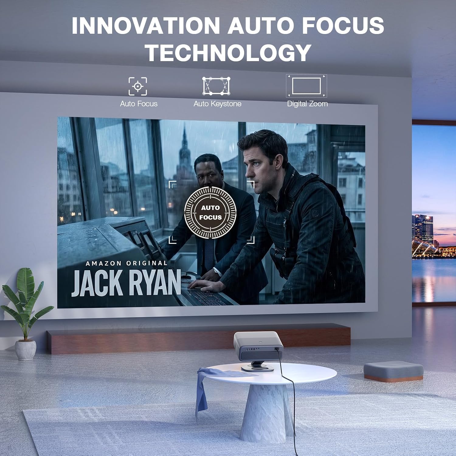 Detalle de VISSPL Smart Projector with 4K Support
