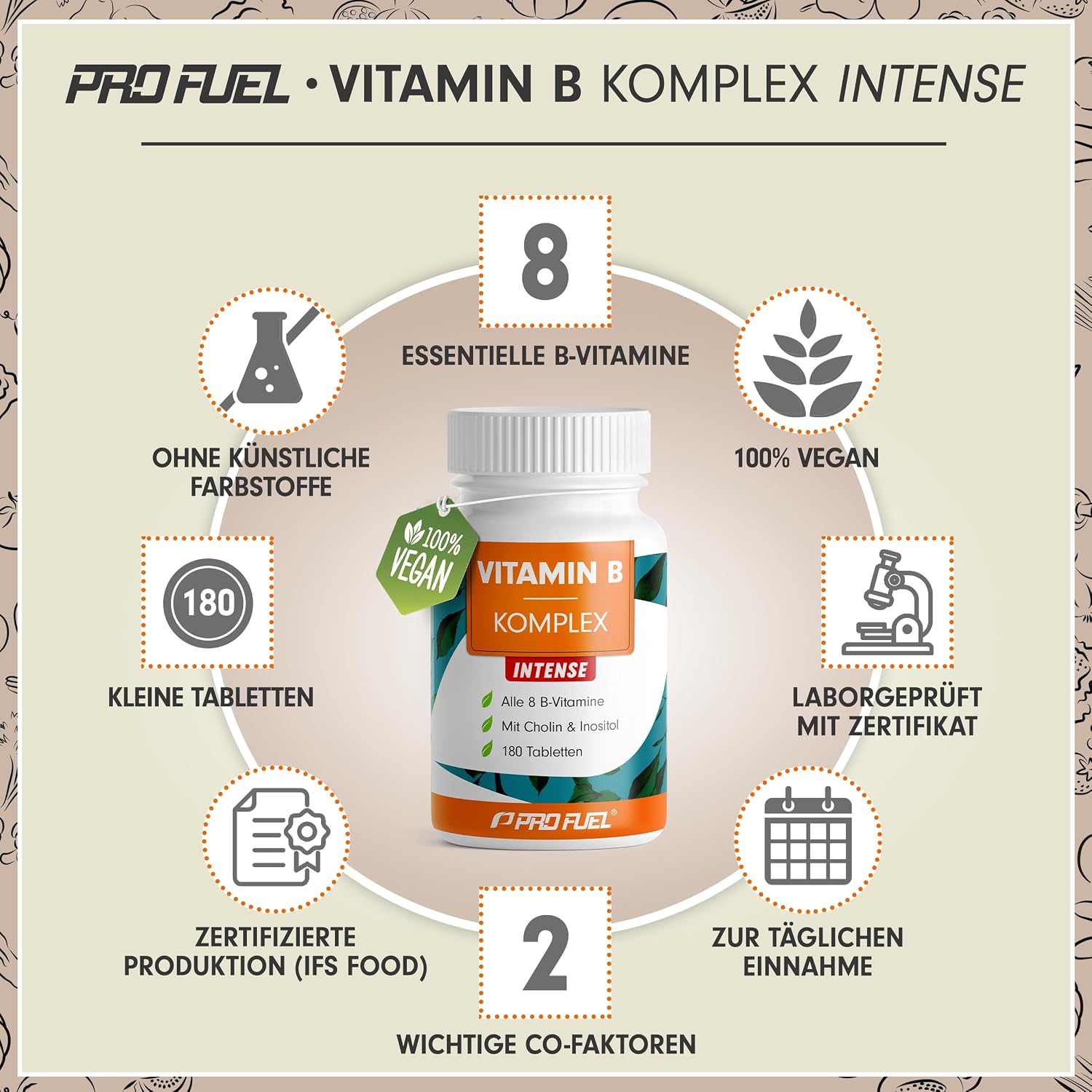 Thumbnail 1 de Vitamin B Komplex hochdosiert 180 Tabletten