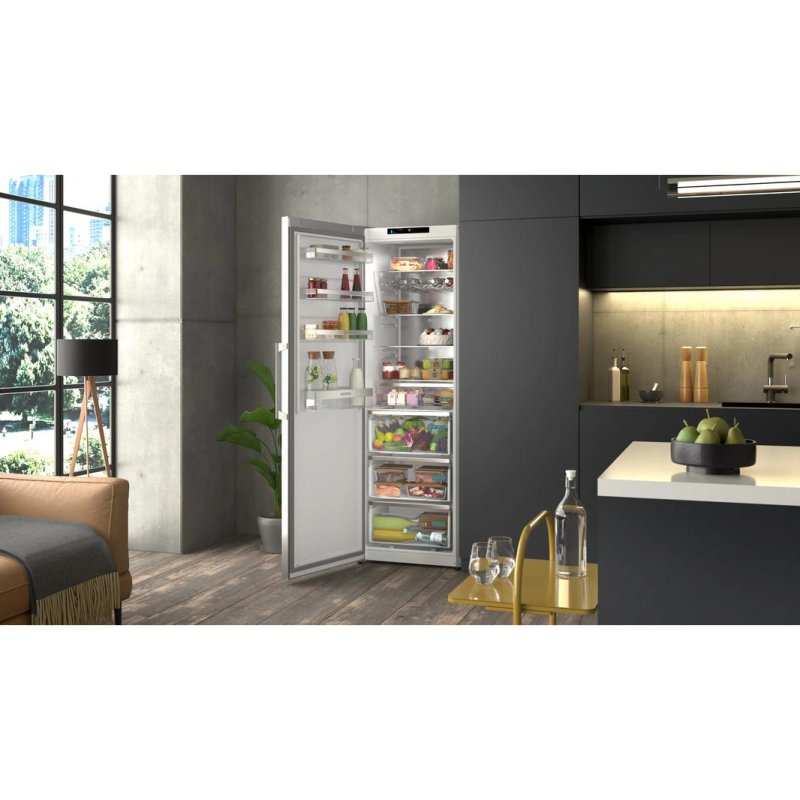 Detalle de Siemens KS36NVICG: Frigorífico combi Total No Frost de 186 cm, 402 L, acabado inox con WiFi