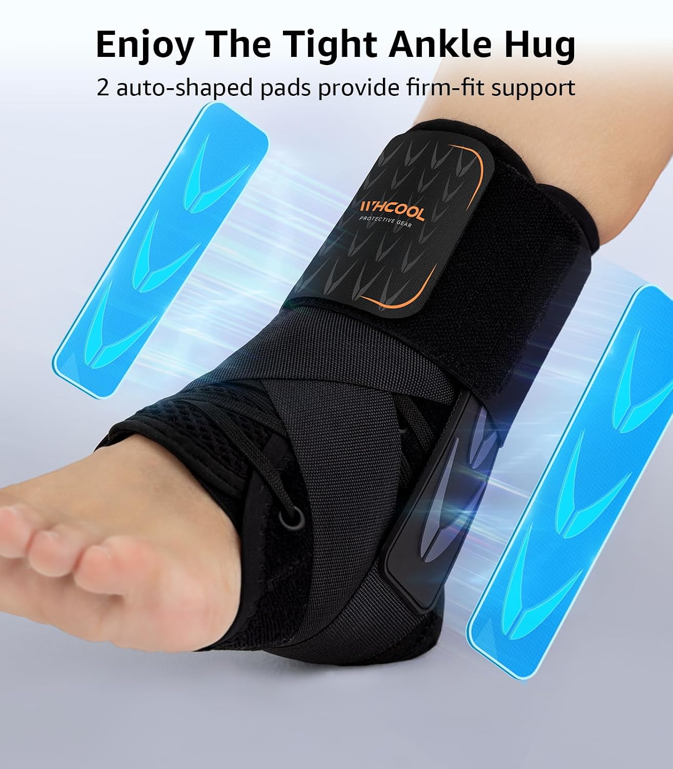 Detalle 2 de WHCOOL Slim-Fit Ankle Brace 12"-13"