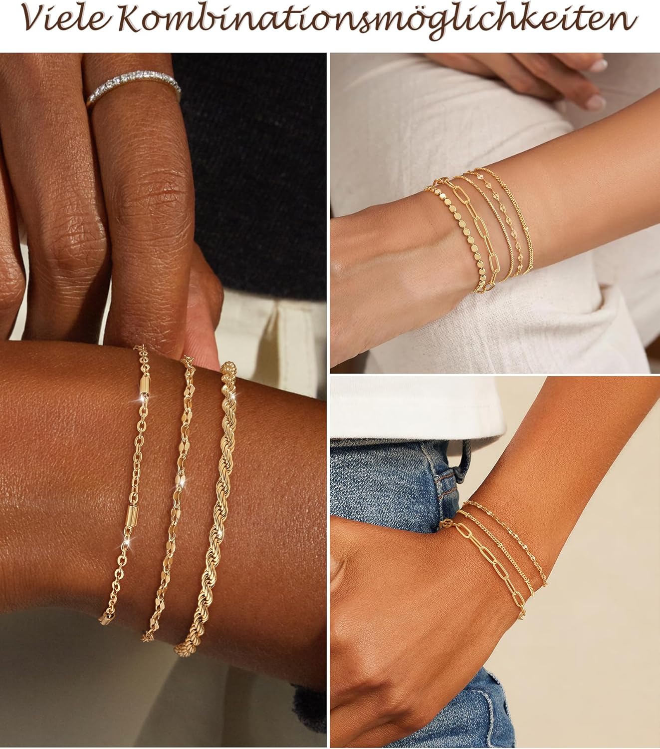 Thumbnail 5 de ZOERAY Armband-Set für Damen 18K