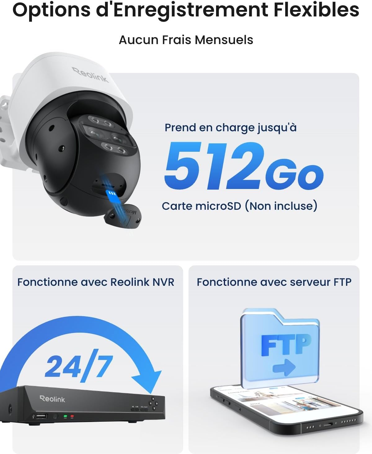 Thumbnail 5 de Reolink PTZ 4K Caméra Extérieur 6x Zoom