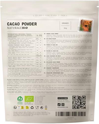 Thumbnail 8 de NaturaleBio Cacao Puro en Polvo Crudo Bio No Alcalinizado