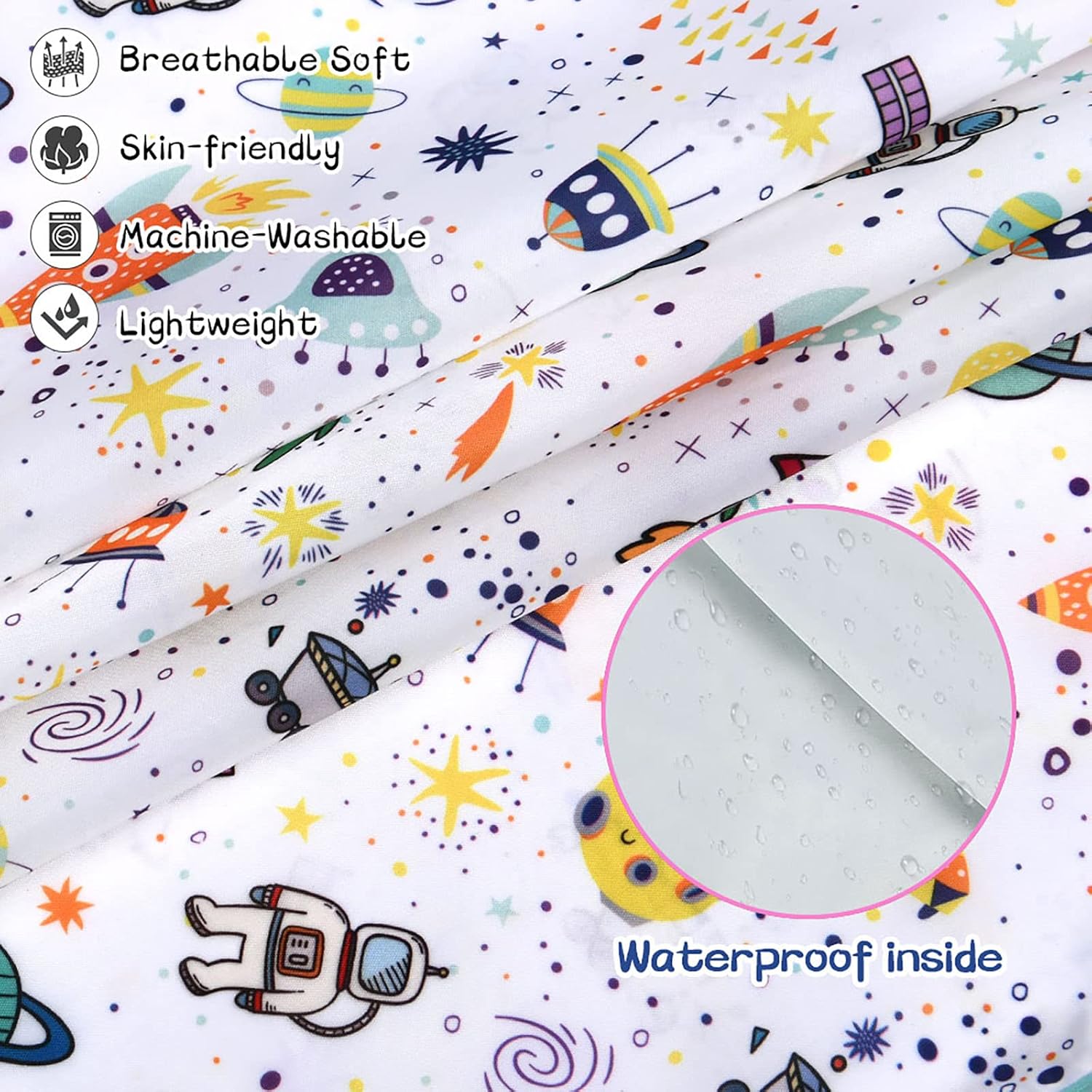 Thumbnail 3 de Vicloon Lätzchen mit Ärmeln 90x80 cm