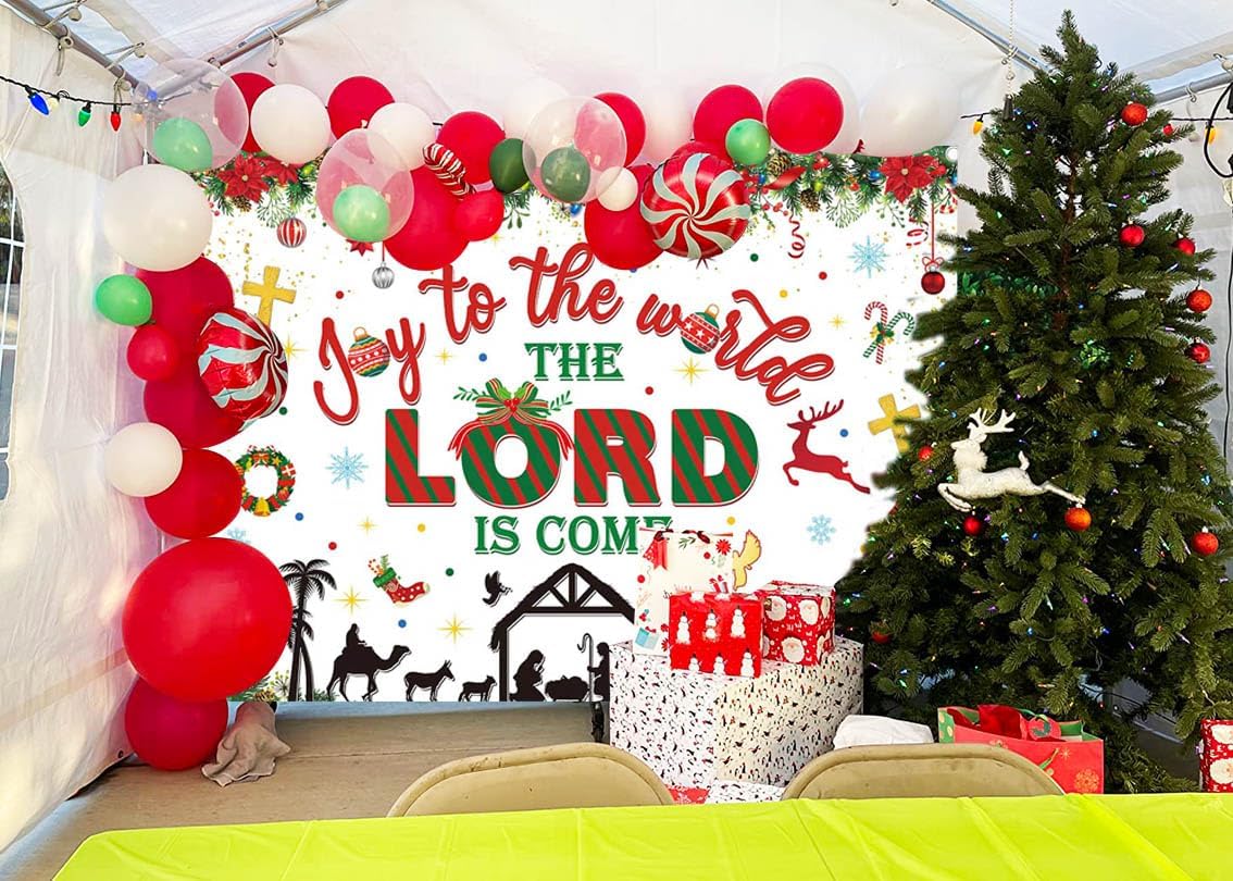 Detalle de Christmas Nativity Backdrop 94x70 inch Photography Background 🎥