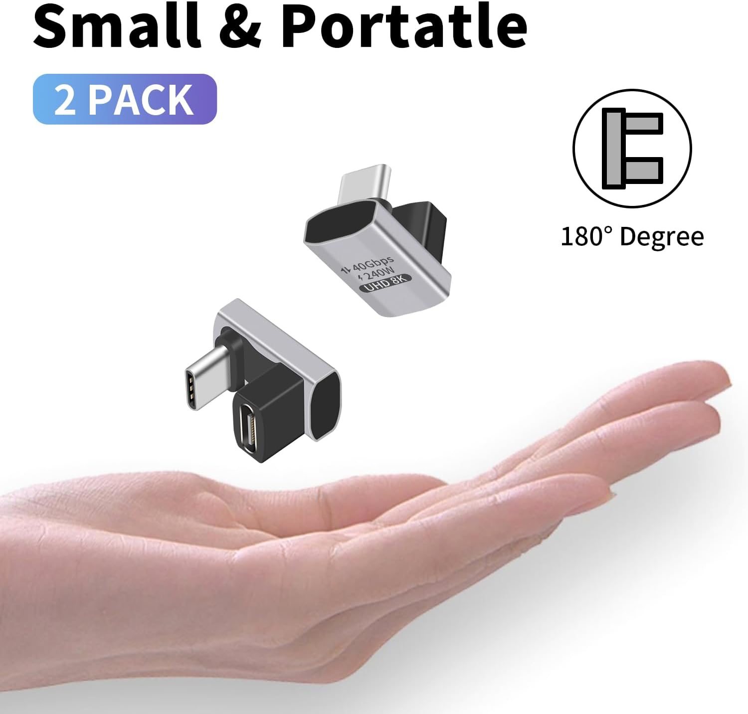 Thumbnail 5 de Duttek USB C U Adapter 180° Winkeladapter