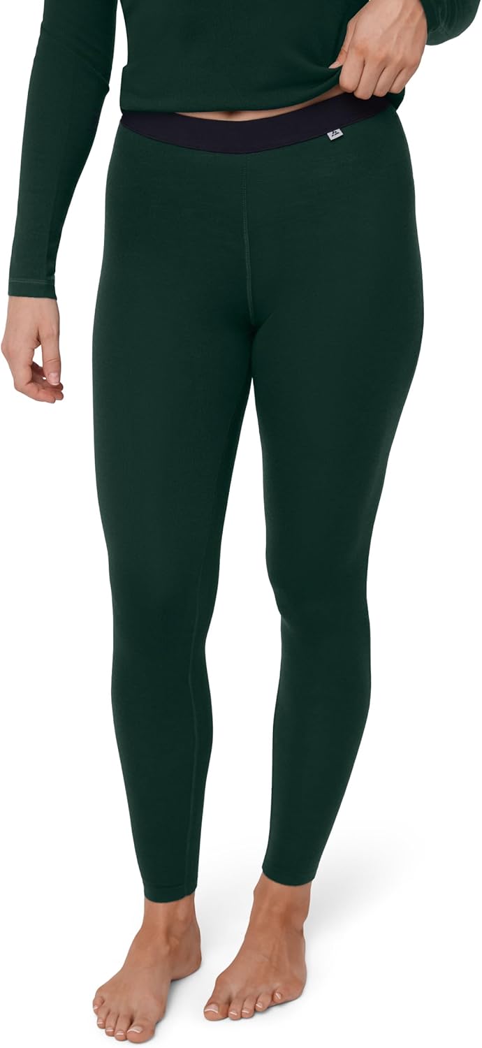 Detalle de DANISH ENDURANCE Leggings Donna in Lana Merino – Pantaloni Termici per Sci e Avventure