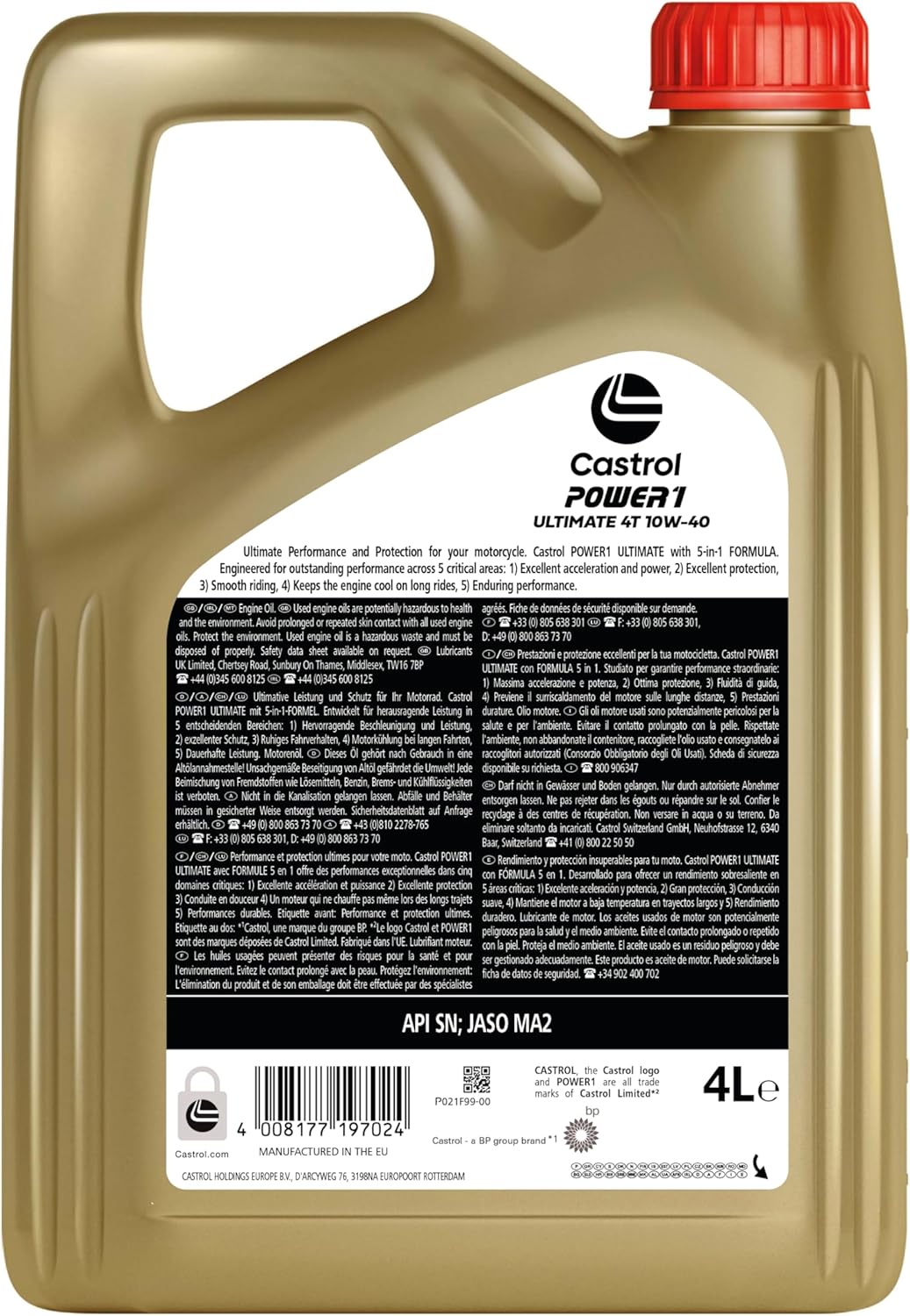 Thumbnail 1 de Castrol POWER1 Ultimate 4T 10W-40 4L