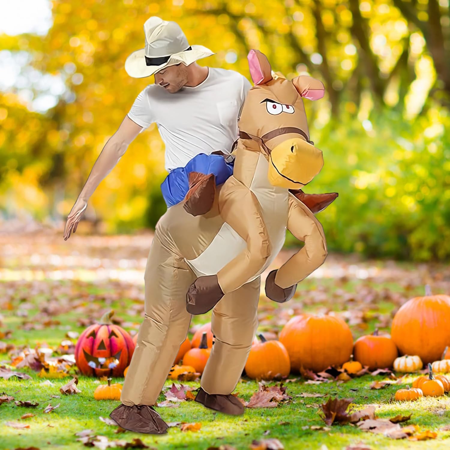 Detalle 2 de Inflatable Horse Costume 150-190cm for Adults
