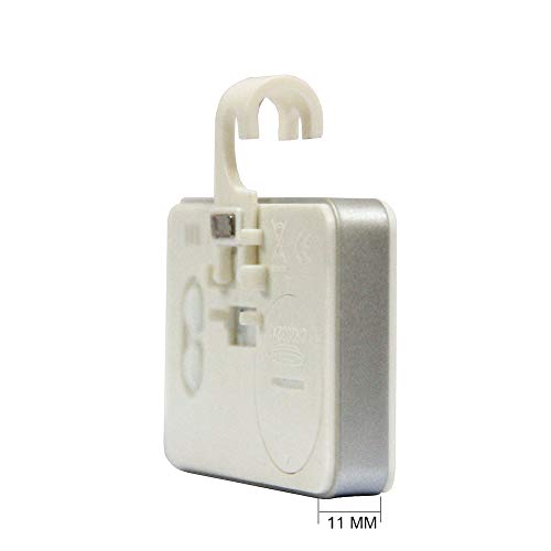 Detalle de INRIGOROUS Pack of 2 LCD Digital Fridge Freezer Thermometer Monitors with Hanging Hook and Retractable Stand