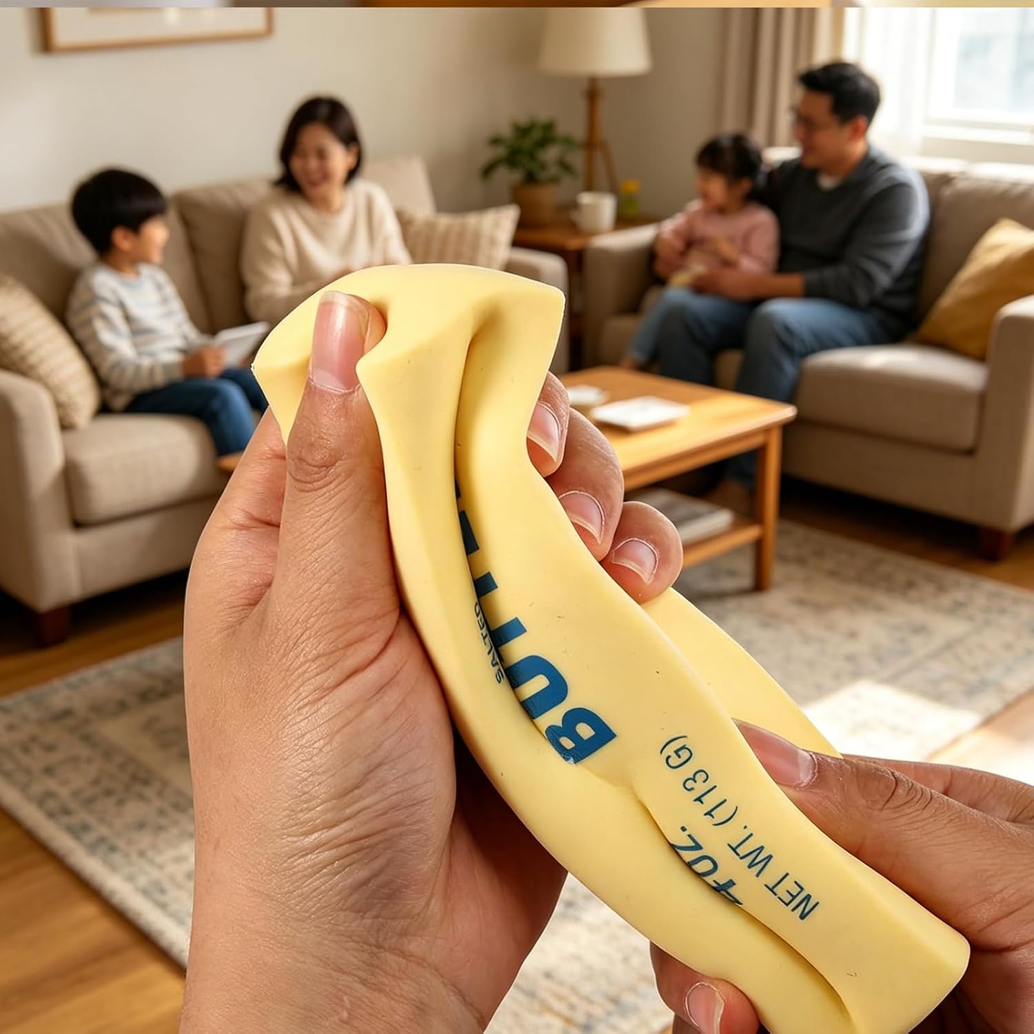 Detalle 2 de DLKAHF Butter Stick Fidget Toy, Slow-Rebound TPR Squishy for Desk Breaks