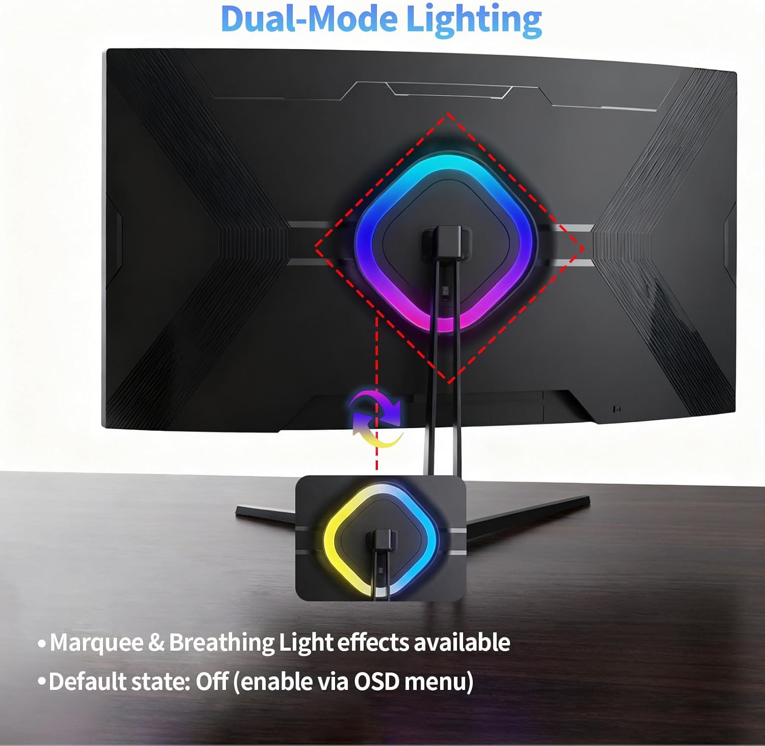 Thumbnail 4 de ZZA 27-Inch 4K Gaming Monitor (UHD 3840×2160, 144Hz) with HDMI 2.1 & DP 1.4