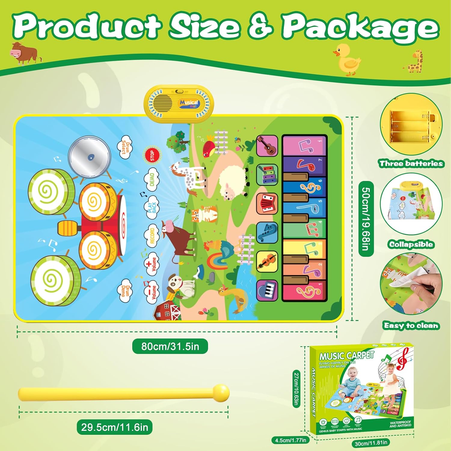 Thumbnail 6 de Lavliy Music Mat Montessori toy for 1–3 years