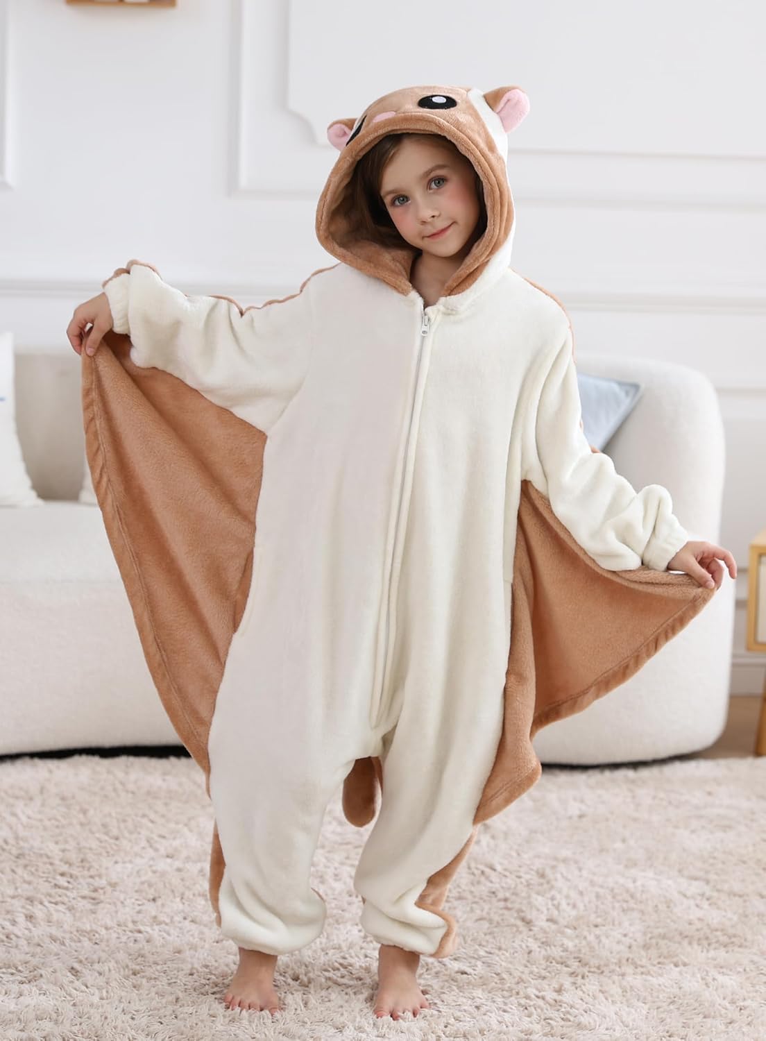Detalle de ATOZ Kids' Animal Onesie Pajamas, Fleece Halloween and Christmas Costume