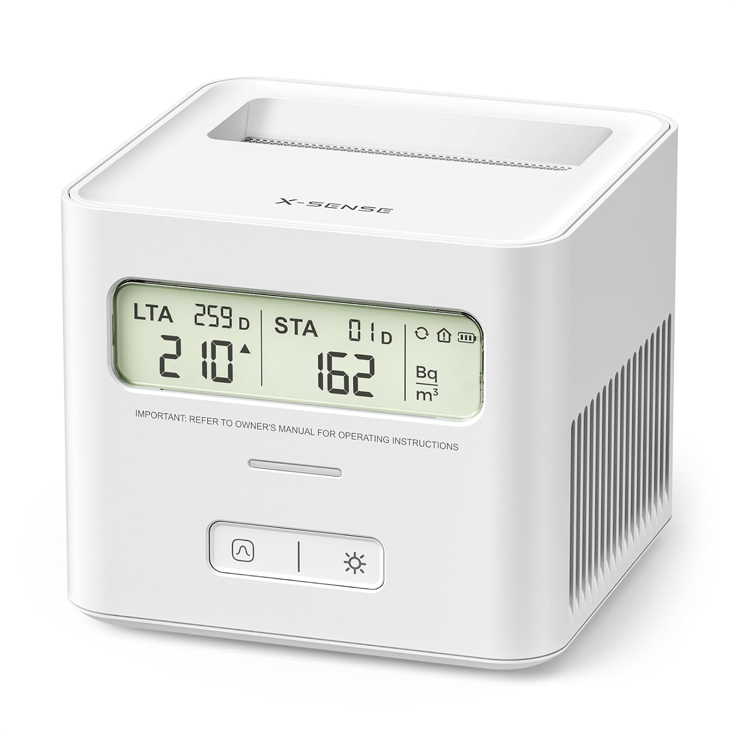 Thumbnail 6 de X-Sense XR0A-SR Radon Detector with LCD, Continuous Monitoring and Battery Power
