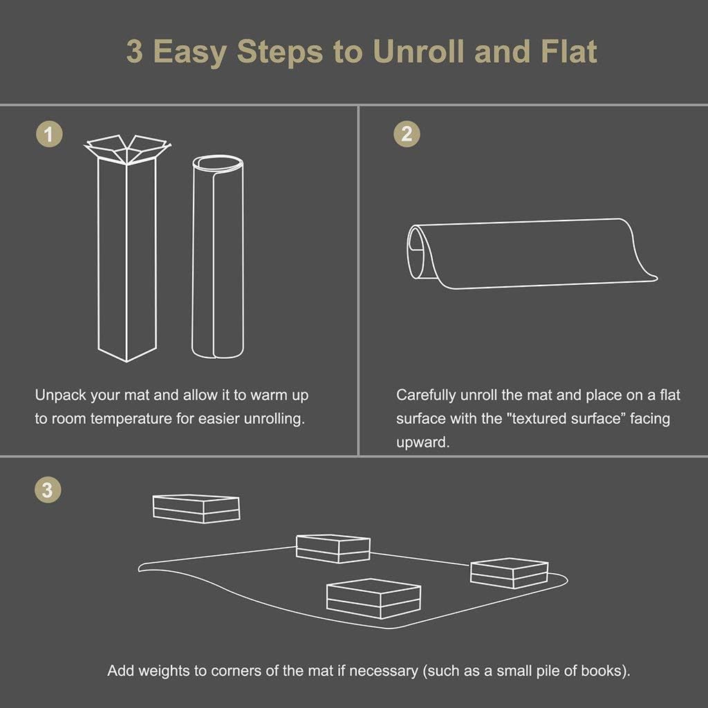 Thumbnail 6 de Kuyal Clear Chair Mat for Hard Floors (48 x 36 in) Transparent Office Floor Protector