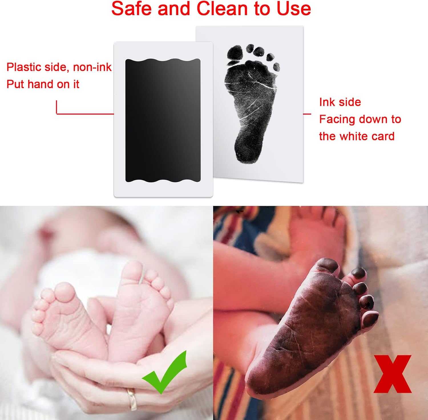 Thumbnail 1 de Nabance Inkless Hand & Footprint Kit 8 cards 🖼
