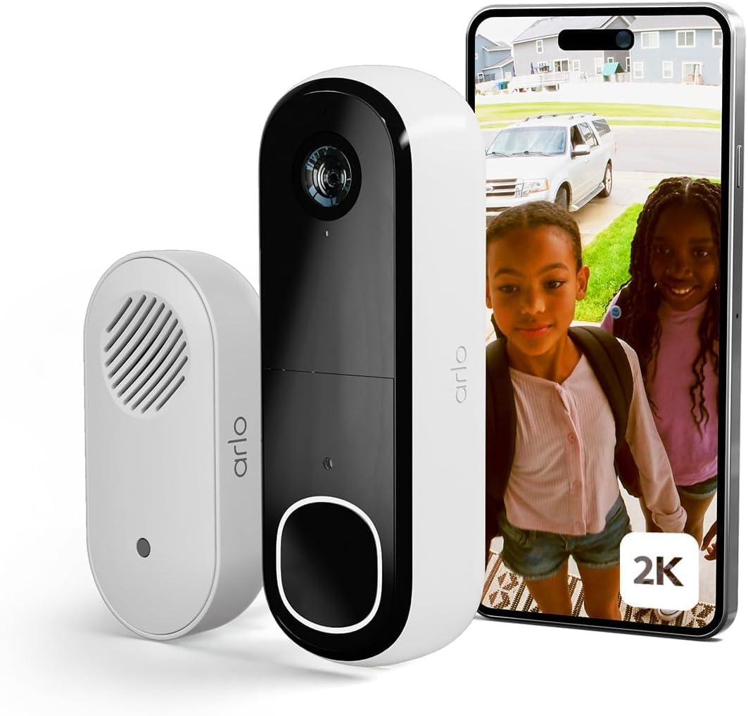 Detalle de Arlo 2K Doorbell Camera Wireless with Chime