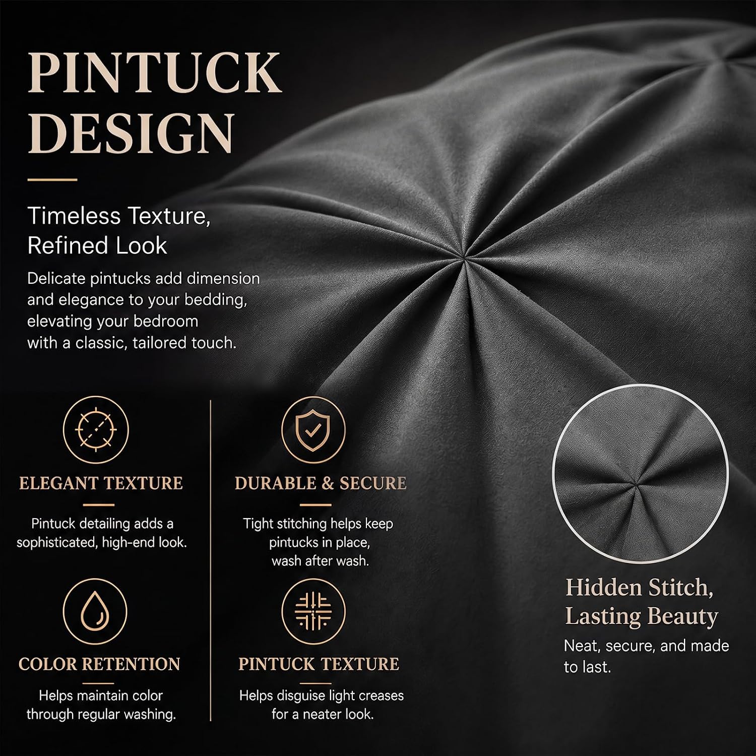 Detalle de CozyLux Twin Comforter Set