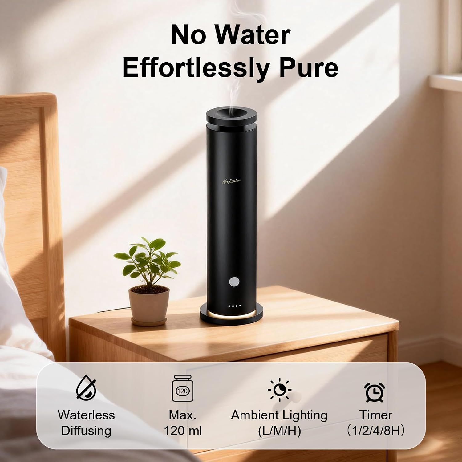 Detalle 2 de NoxLumina Waterless Diffuser, 120 mL