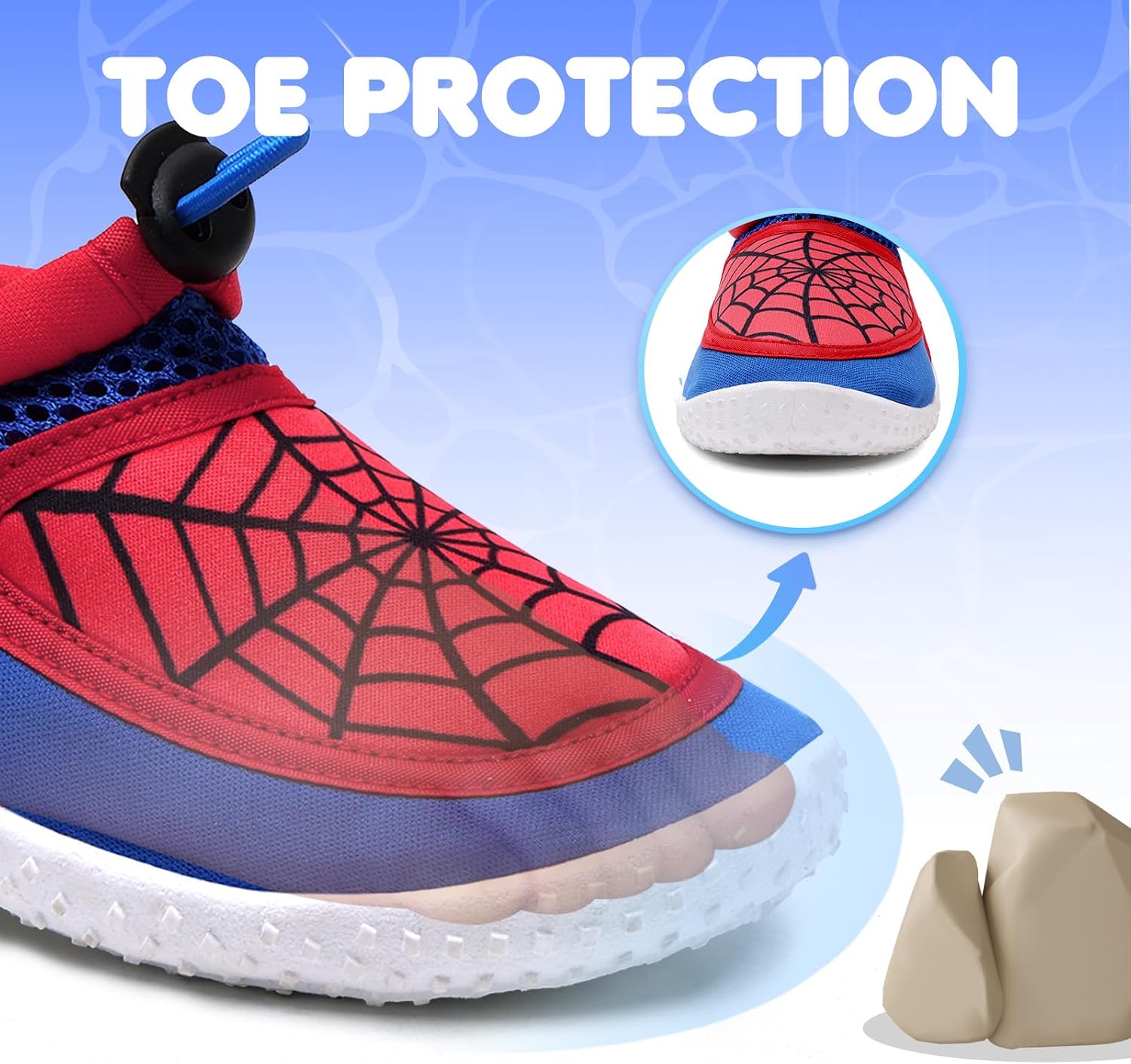 Detalle de WateLves Wasserschuhe Kinder (Jungen & Mädchen) – Strandschuhe, Schwimmschuhe, Aquaschuhe, Gr. 22–34