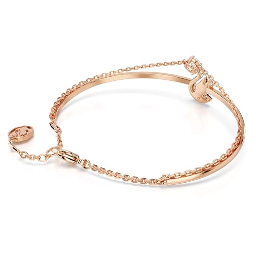 Detalle 2 de Swarovski Brazalete Swan cisne negro, baño oro rosa 💍