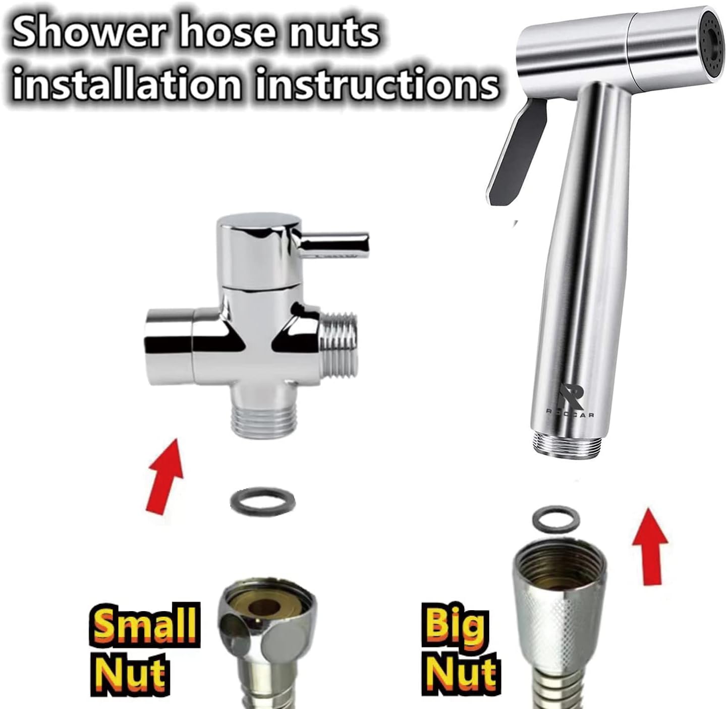 Thumbnail 6 de Roccar 20231212 Handheld Bidet Sprayer, Stainless Steel with Dual Spray Modes