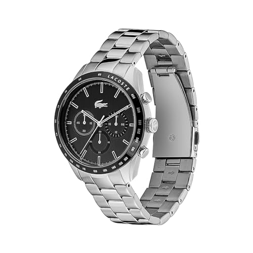 Thumbnail 1 de Lacoste Montre Chronographe à Quartz pour Homme – Collection Boston, Bracelet Acier Inoxydable Argenté (2011079)