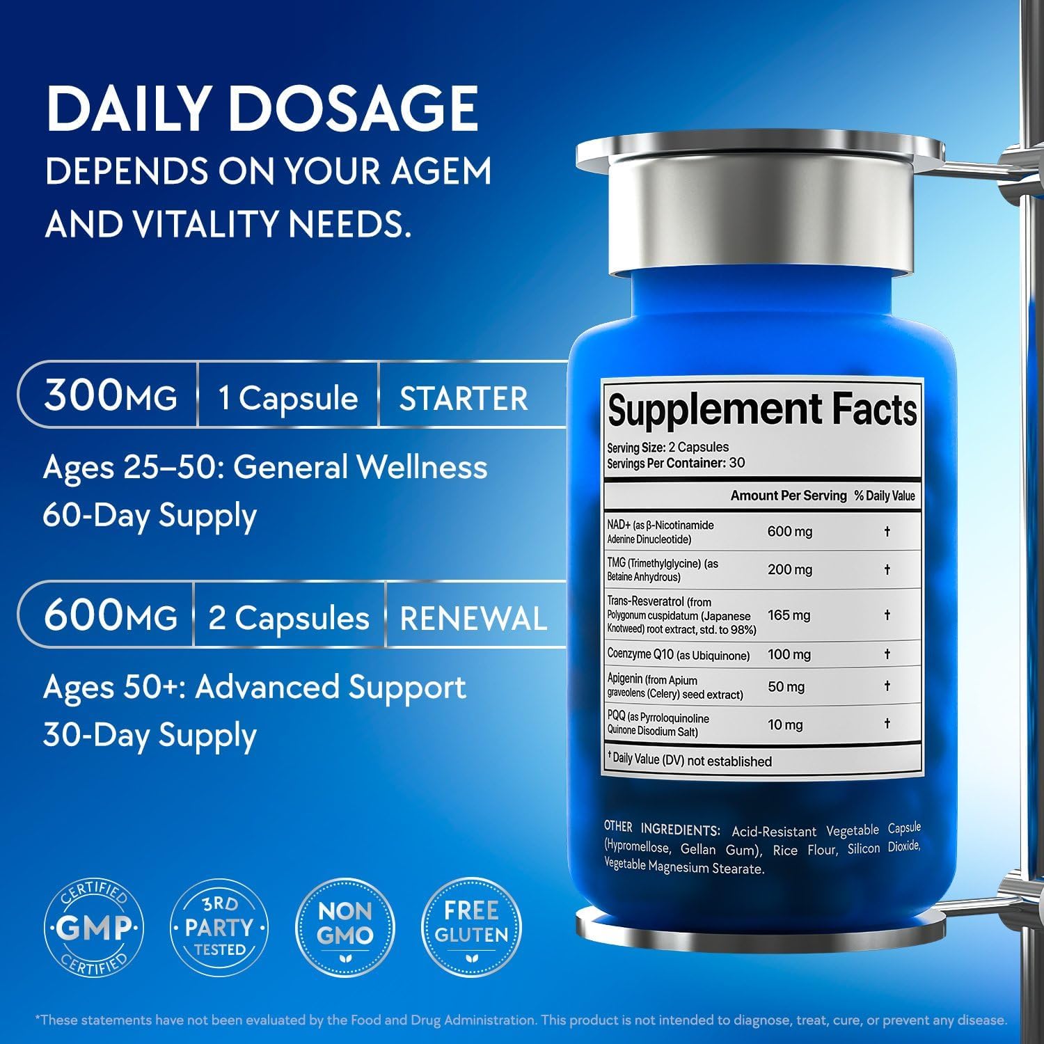 Thumbnail 6 de NAD+ Complex Supplement 600 mg
