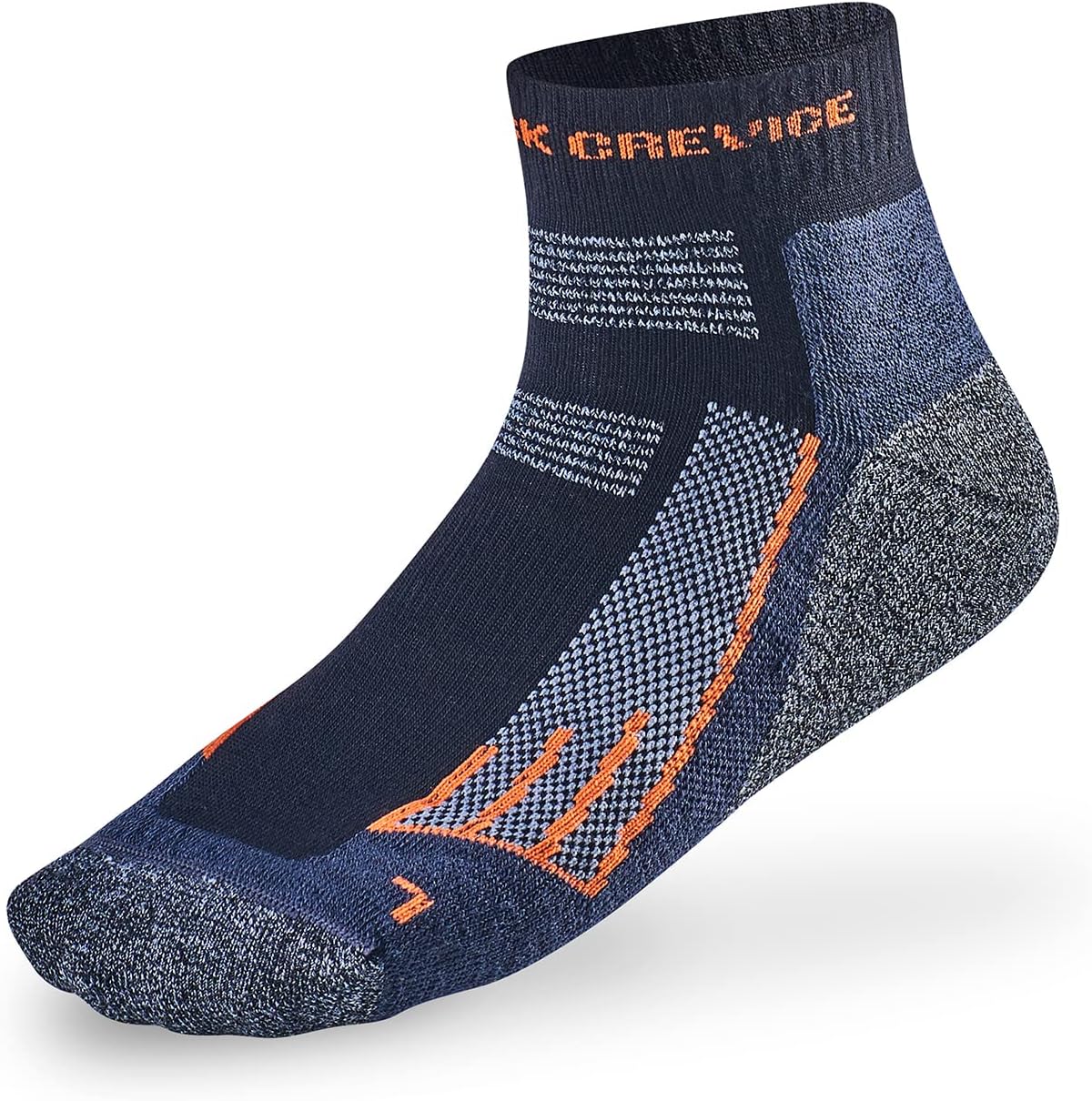 Detalle 2 de Black Crevice Merino Outdoorsokken — Chaussettes de randonnée en laine mérinos Mixte