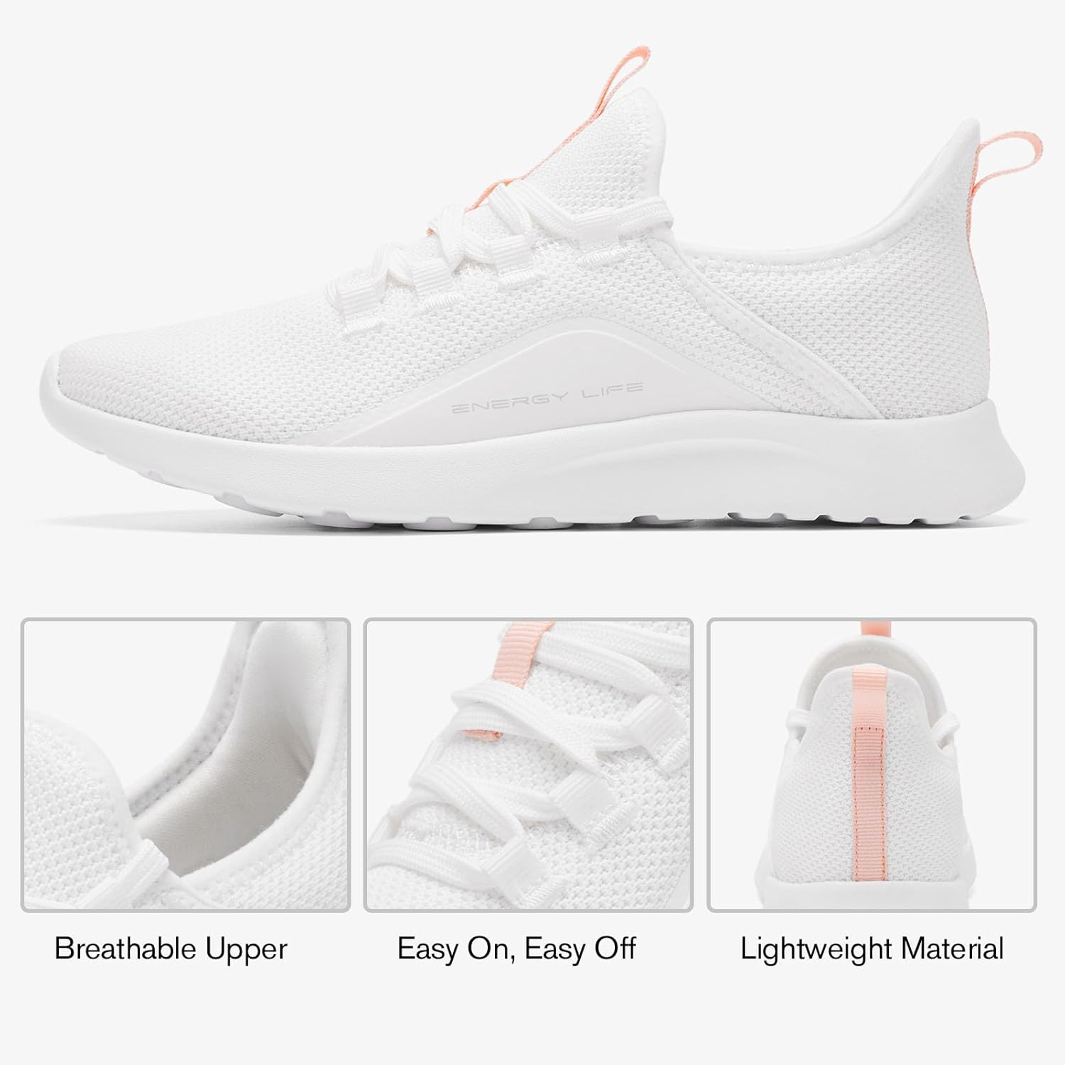 Thumbnail 6 de ALEADER Women’s Energycloud Lightweight Slip-On Walking Running Shoes