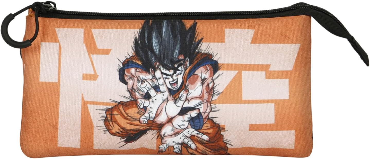 Detalle 2 de Dragon Ball Kamehameha-Portatodo Triple Fan 2.0 Naranja