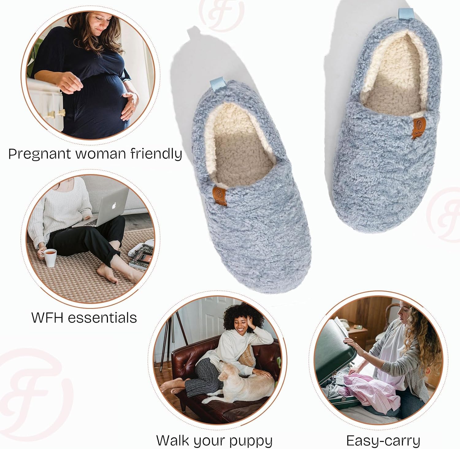 Thumbnail 5 de EverFoams Women’s Soft Curly Slippers memory foam