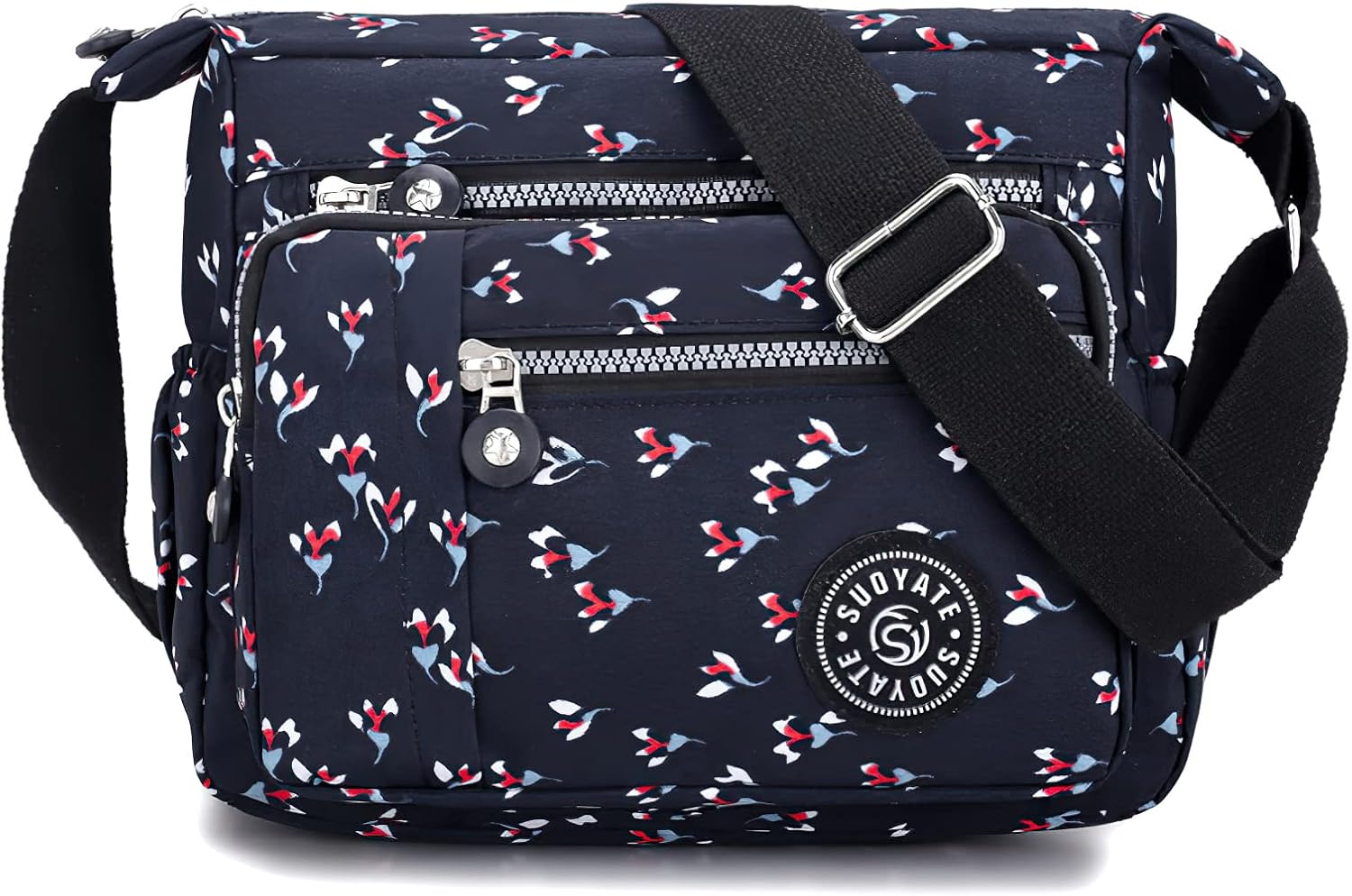 Detalle de ModaZeal Women's Multi-Pocket Nylon Crossbody Bag