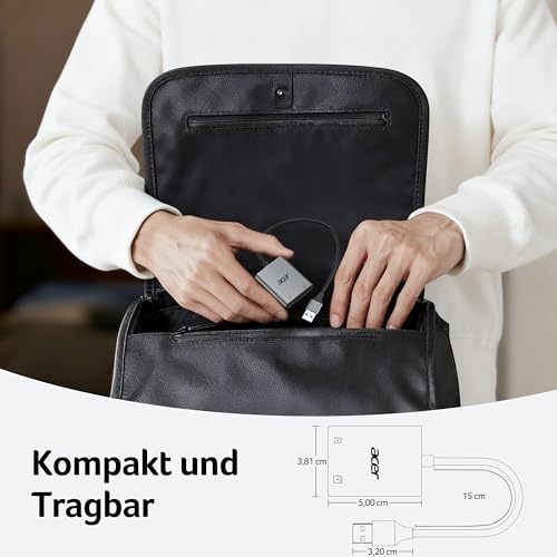 Thumbnail 5 de Acer USB 3.0 Kartenleser 2-in-1 Aluminium, 170 MB/s, USB-A